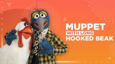 Muppet with Long Hooked Beak